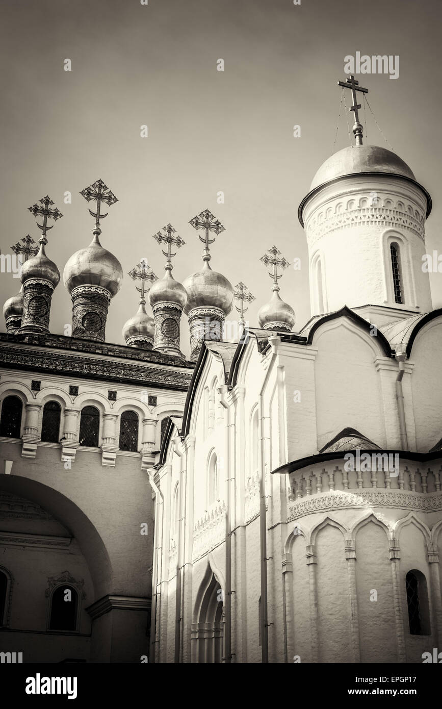 La iglesia de la deposición del manto, Moscú Kremlin, Rusiia Foto de stock