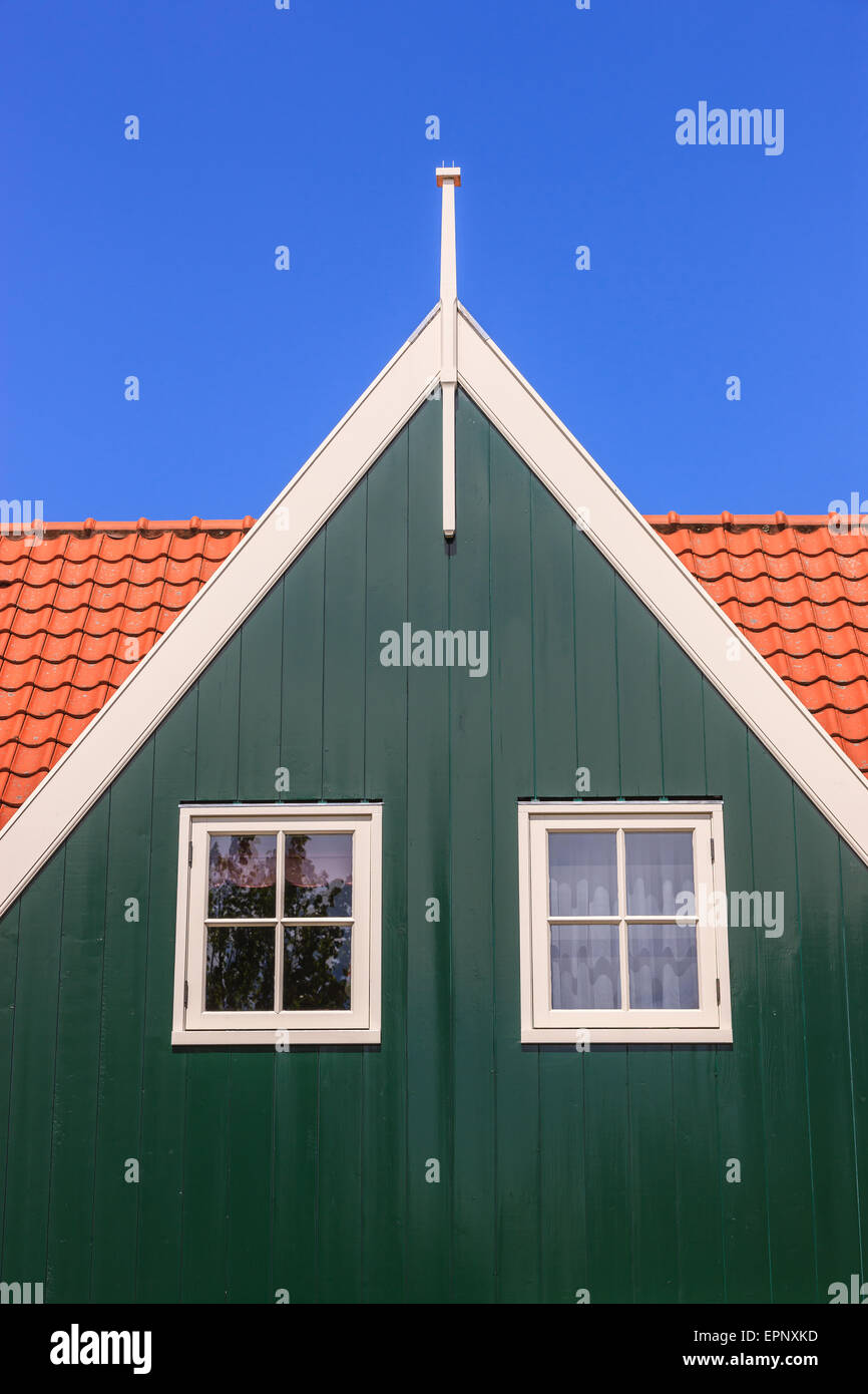 La vieja ciudad histórica de Marken, al norte de Amsterdam, Países Bajos. Foto de stock