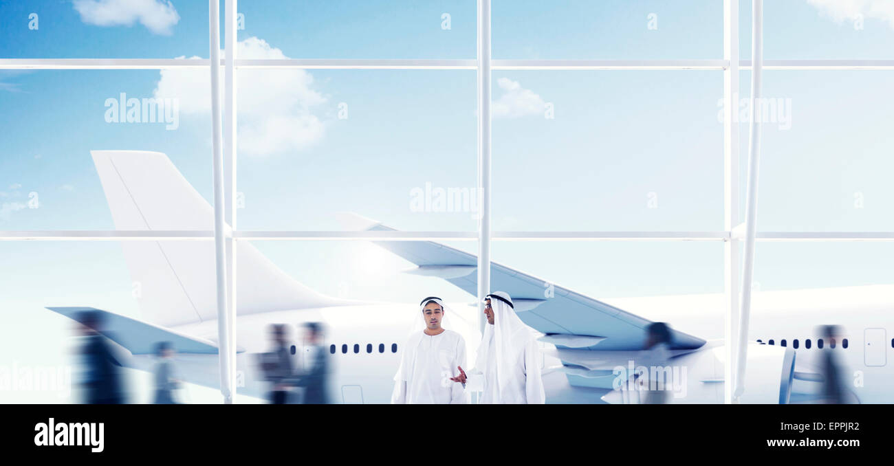 Aeropuerto de Oriente Medio Viajes Etnicidad el concepto de avión Foto de stock