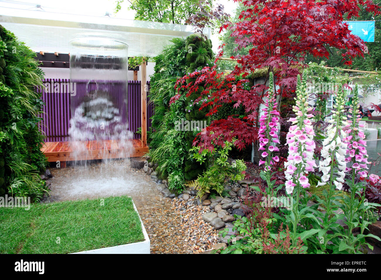 Inicio Personal Universo Garden por Fuminari Todaka en RHS Chelsea flores muestran Foto de stock