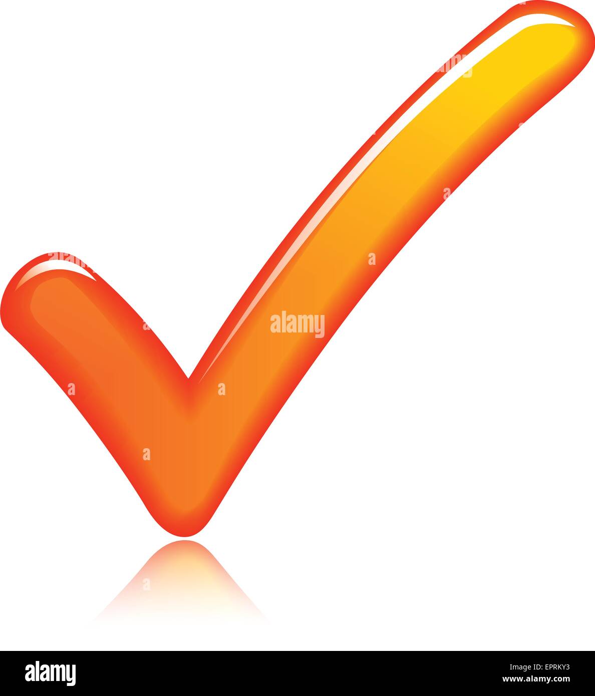 Ilustración de naranja marca el icono de diseño Ilustración del Vector