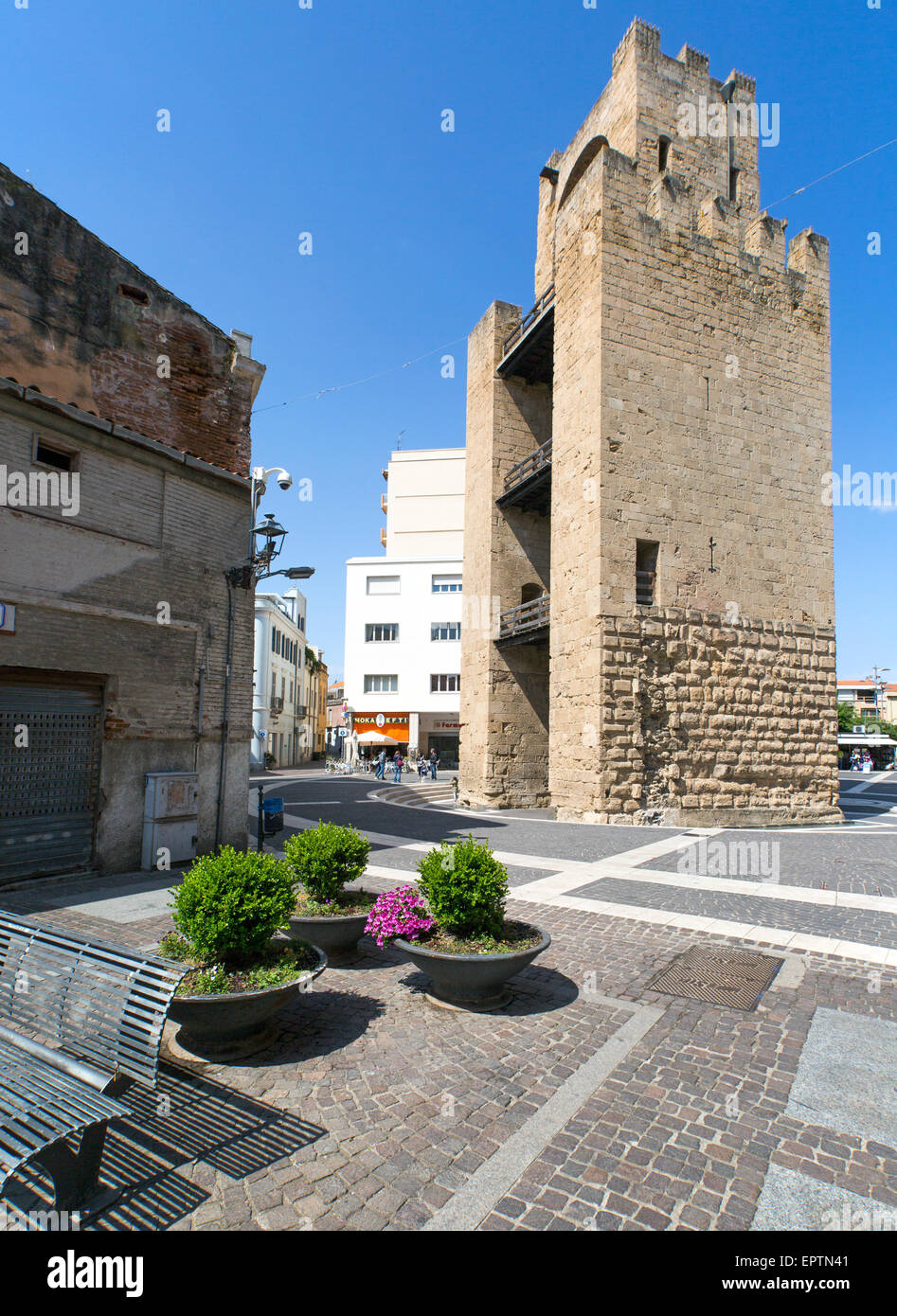 Centro de Oristano Cerdeña Italia Foto de stock