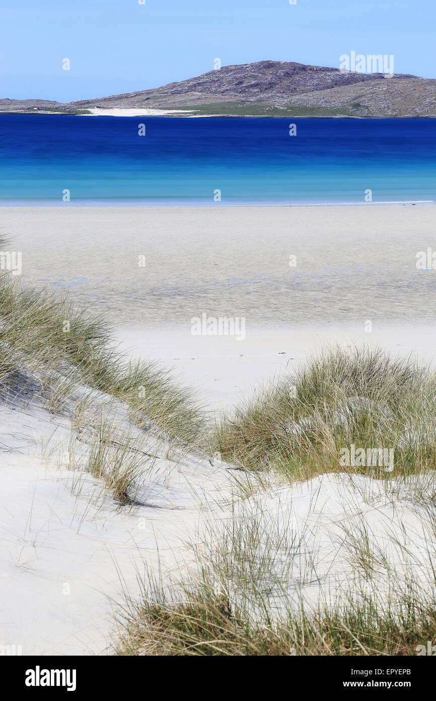 Playa uskentire, Harris, Islas Hébridas, Escocia, Reino Unido Foto de stock