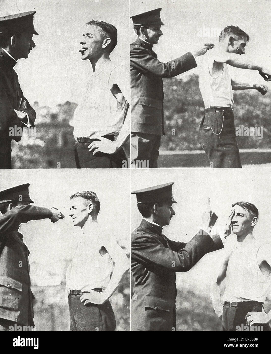 Sólo la aptitud física eran buscados - EE.UU. Proyecto 1917 Foto de stock