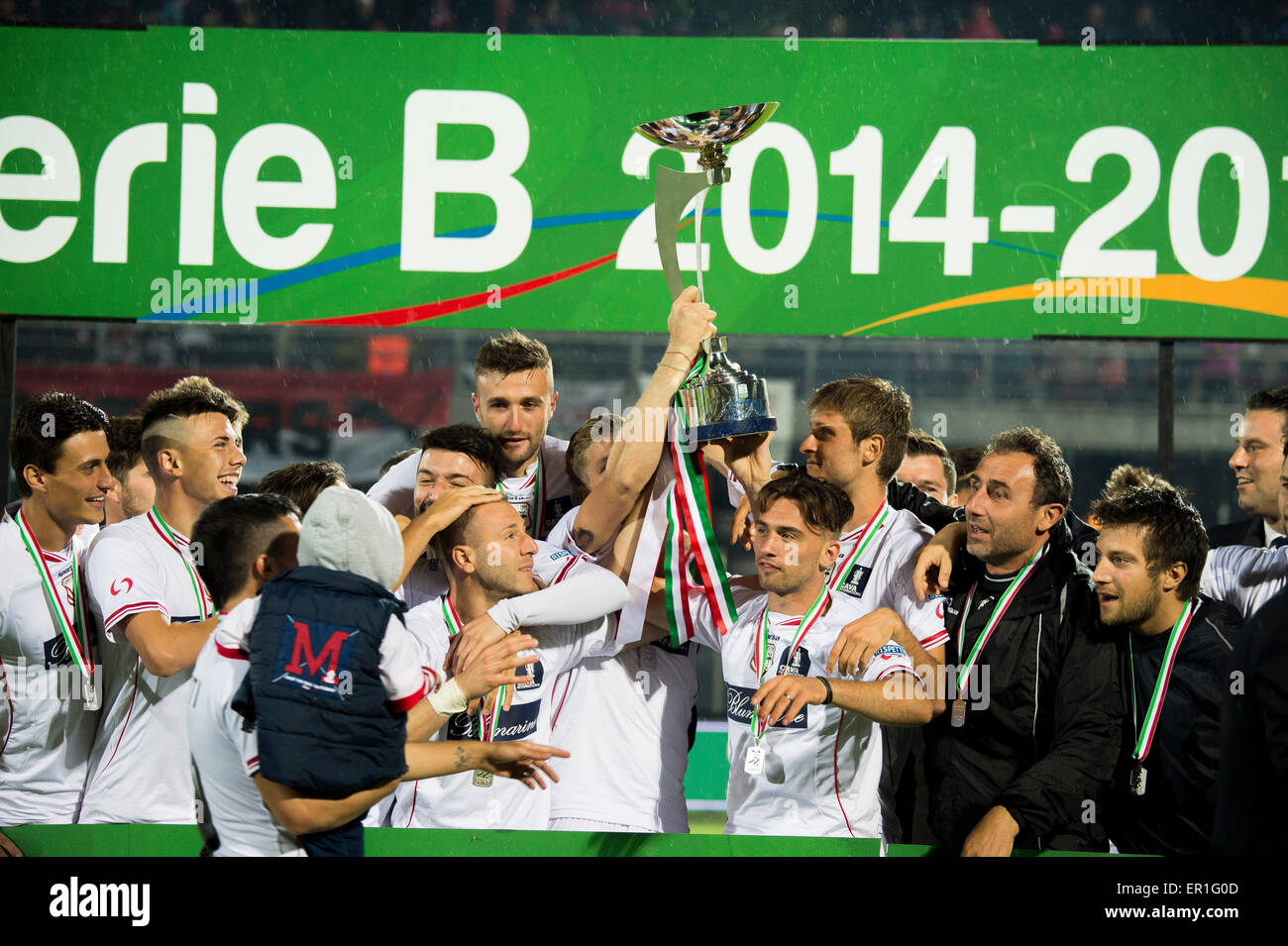 Carpi, Italia. 22 de mayo de 2015. Serie B Trofeo Football/Soccer : Italiano  'Serie B' coincidencia entre Carpi FC 0-0 Catania en el Stadio Sandro  Cabassi en Carpi, Italia . © Maurizio