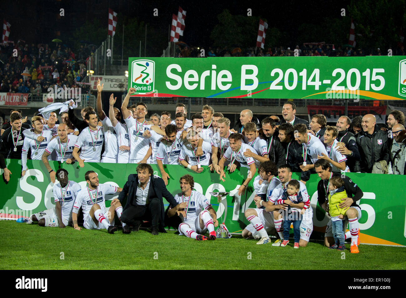 Carpi, Italia. 22 de mayo de 2015. Serie B Trofeo Football/Soccer : Italiano  'Serie B' coincidencia entre Carpi FC 0-0 Catania en el Stadio Sandro  Cabassi en Carpi, Italia . © Maurizio