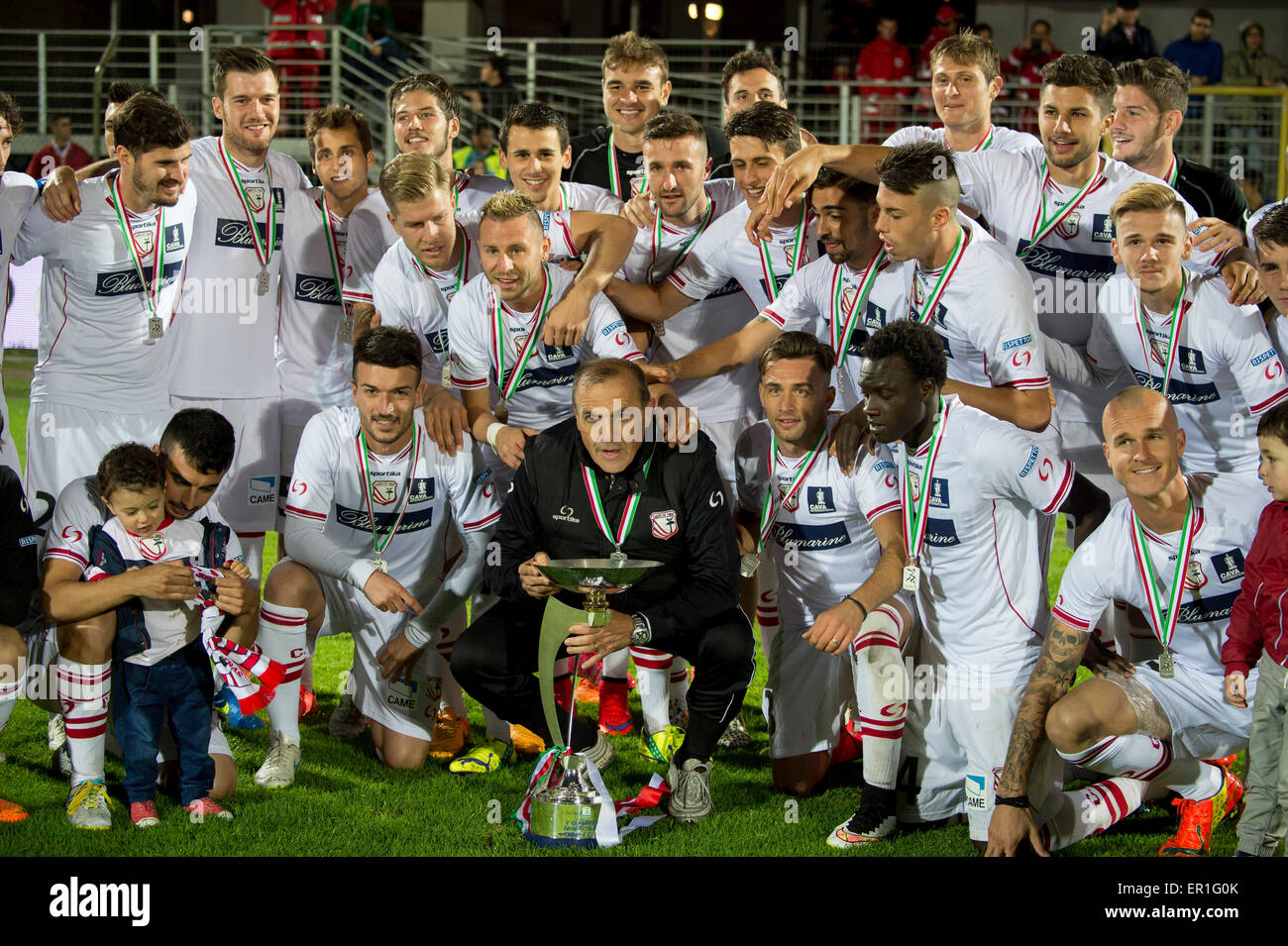 Carpi, Italia. 22 de mayo de 2015. Serie B Trofeo Football/Soccer : Italiano  'Serie B' coincidencia entre Carpi FC 0-0 Catania en el Stadio Sandro  Cabassi en Carpi, Italia . © Maurizio