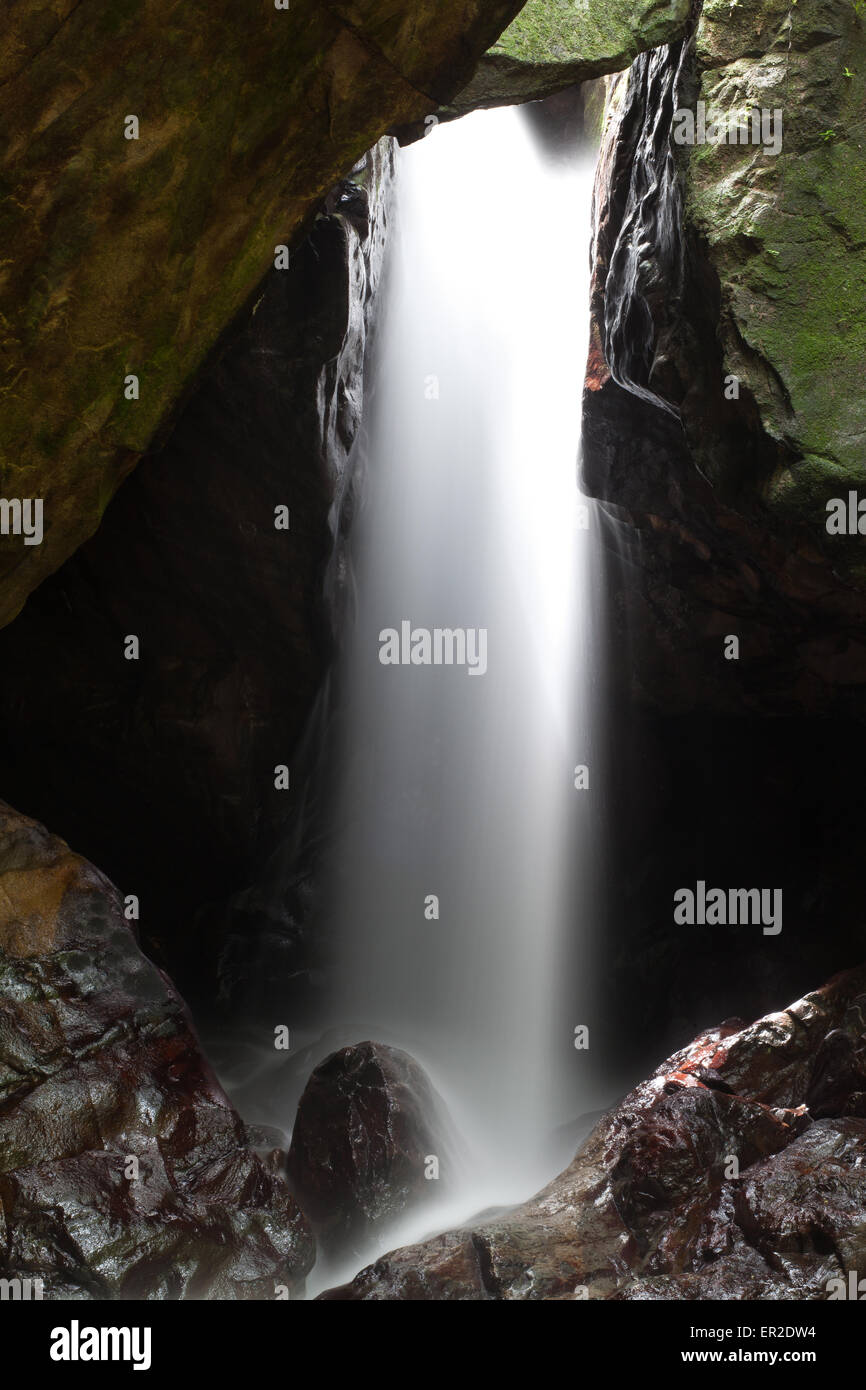 Chorro Las Yayas cascadas en el Barrigon, cerca de El Cope, provincia