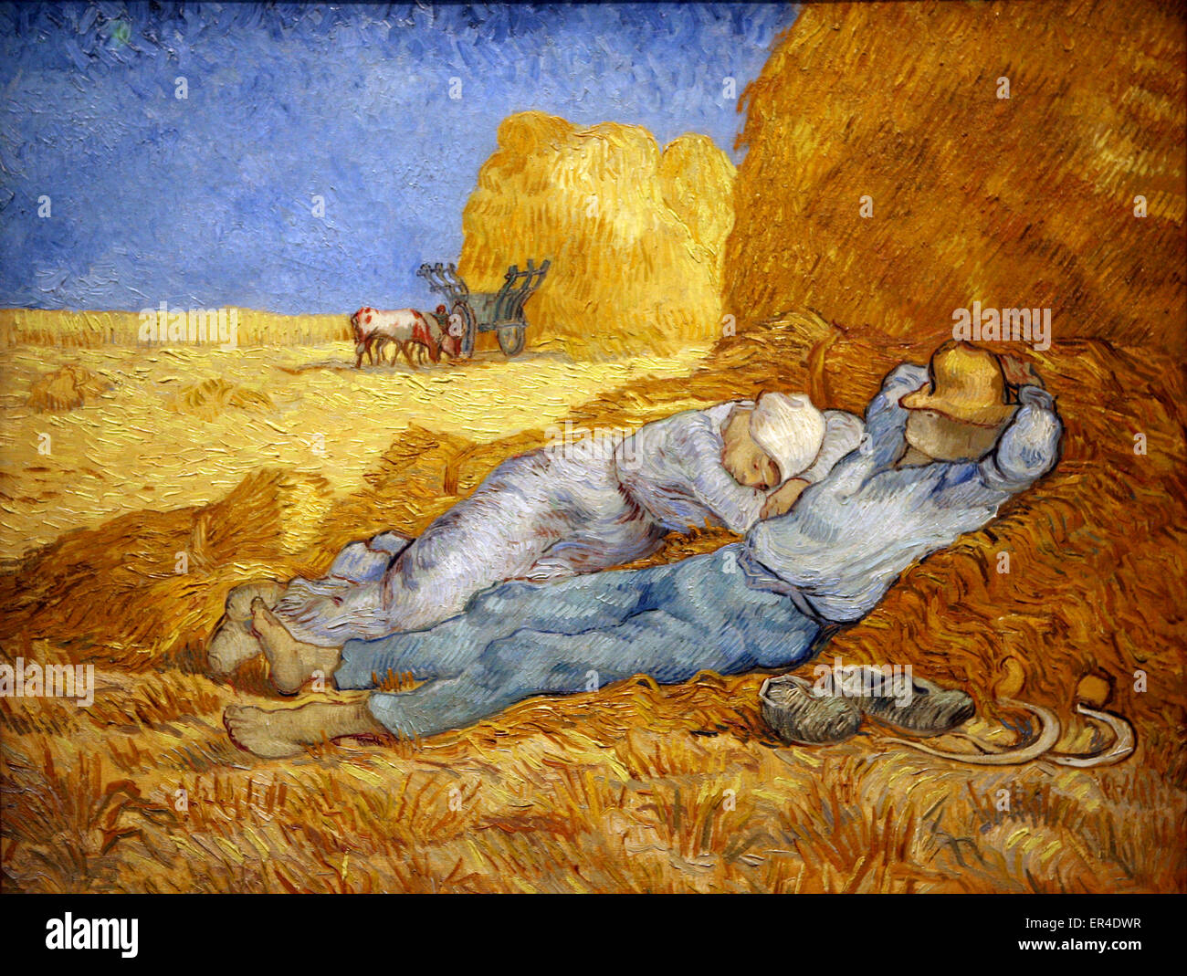 Vincent van Gogh - La Sofá cama o la siesta Foto de stock