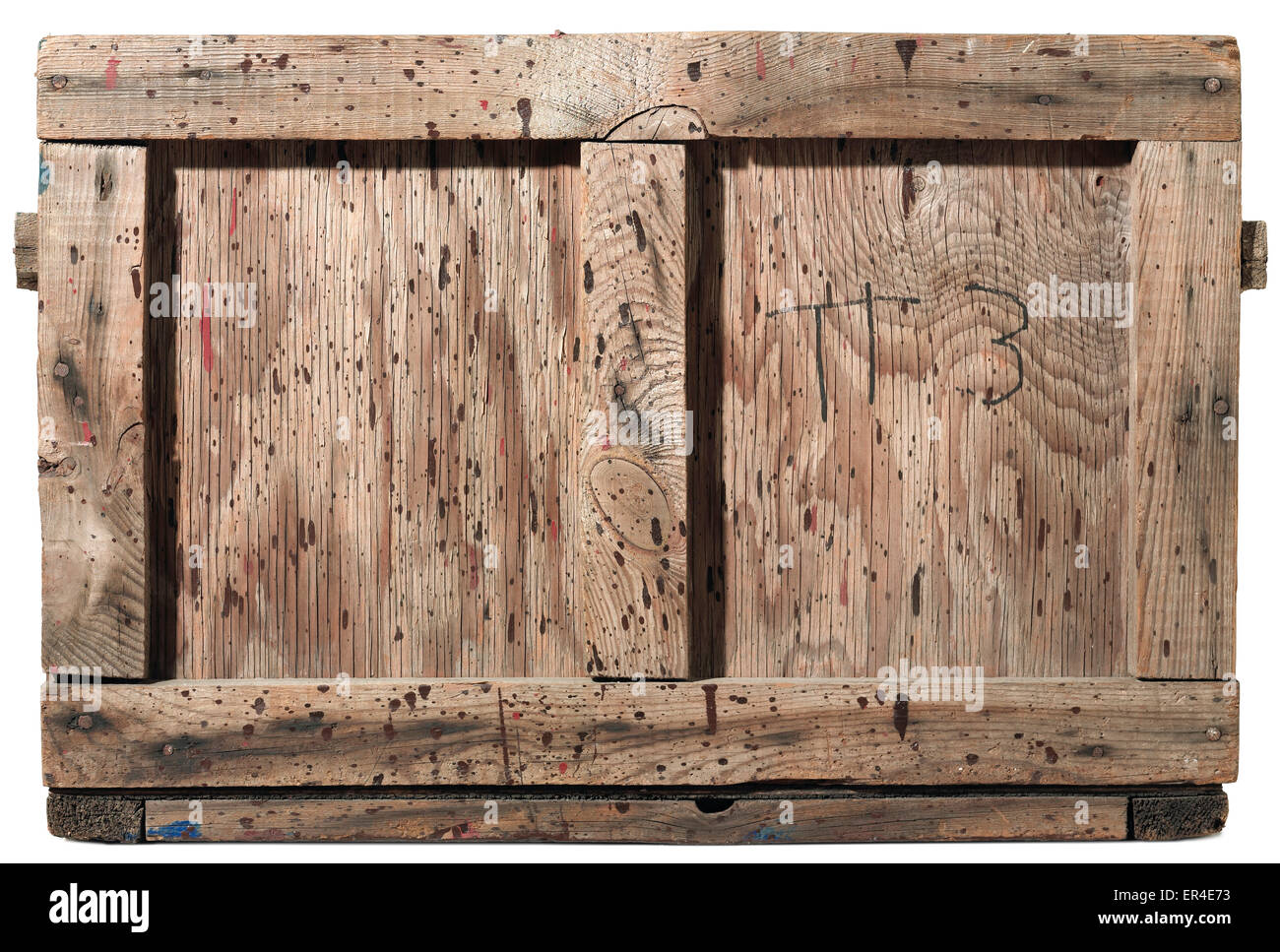 Caja de madera con textura Fotografía de stock - Alamy
