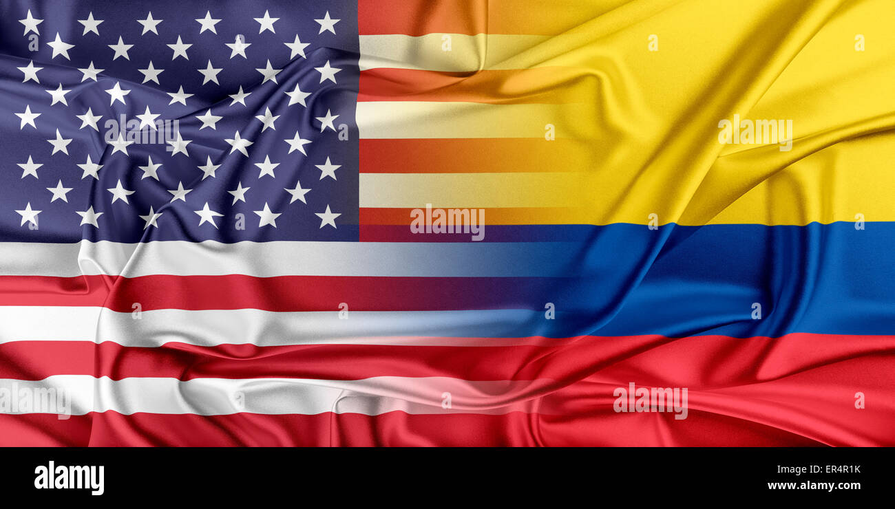 Bandera de estados unidos colombia fotografías e imágenes de alta