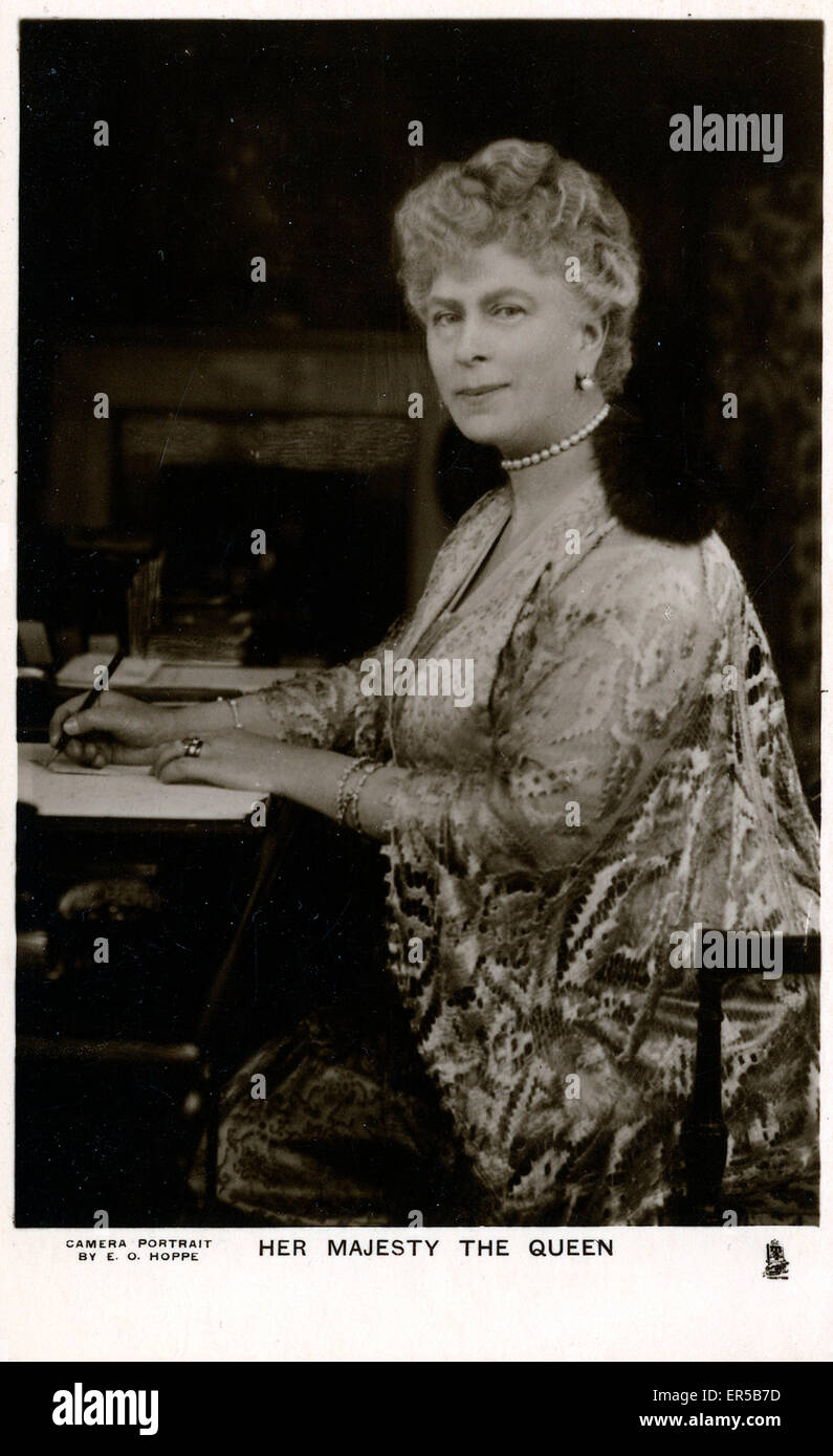 Su Majestad la Reina María, Inglaterra. 1920s Foto de stock