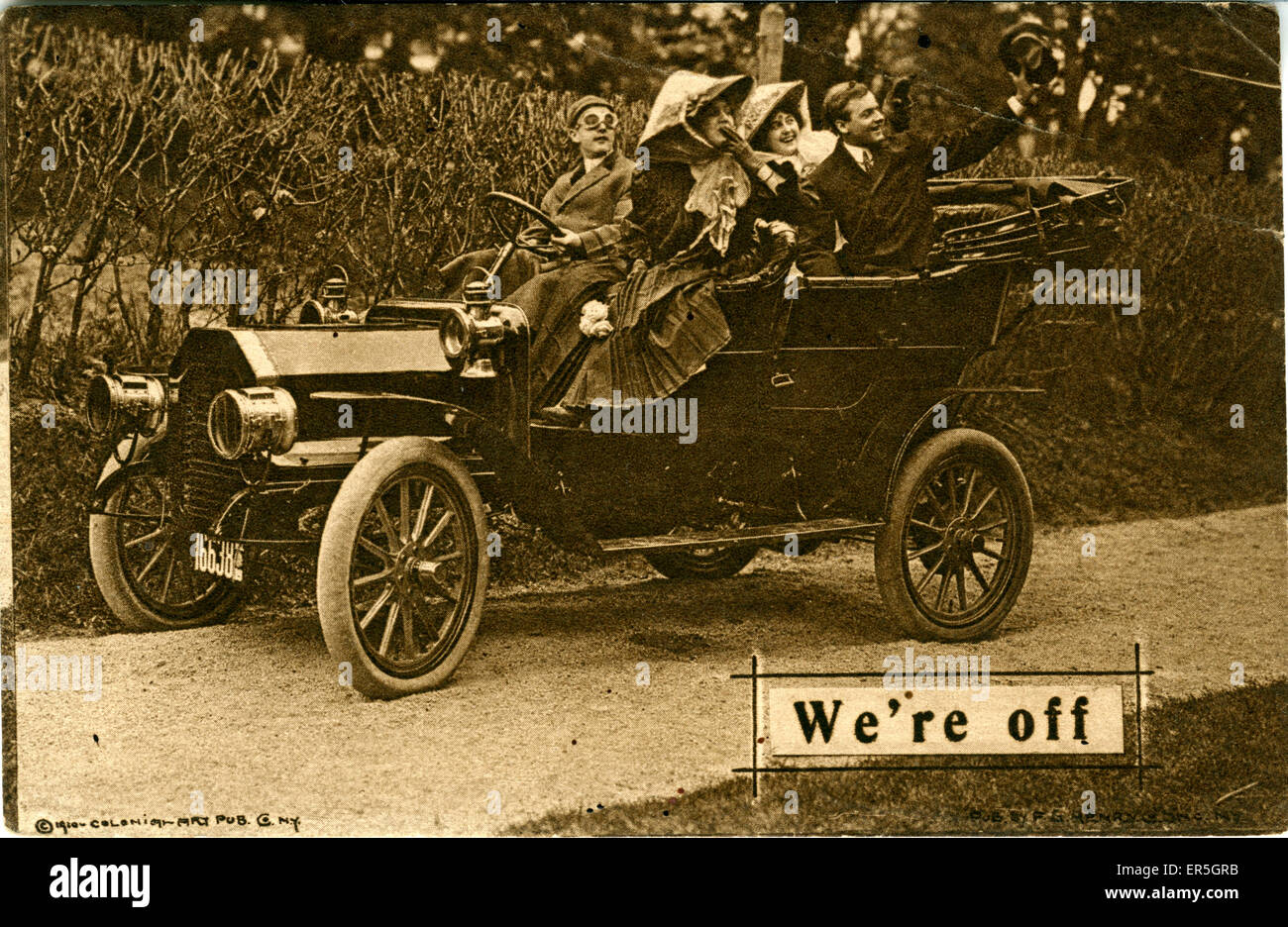 REO de Coches de Época, Inglaterra. 1910 Foto de stock