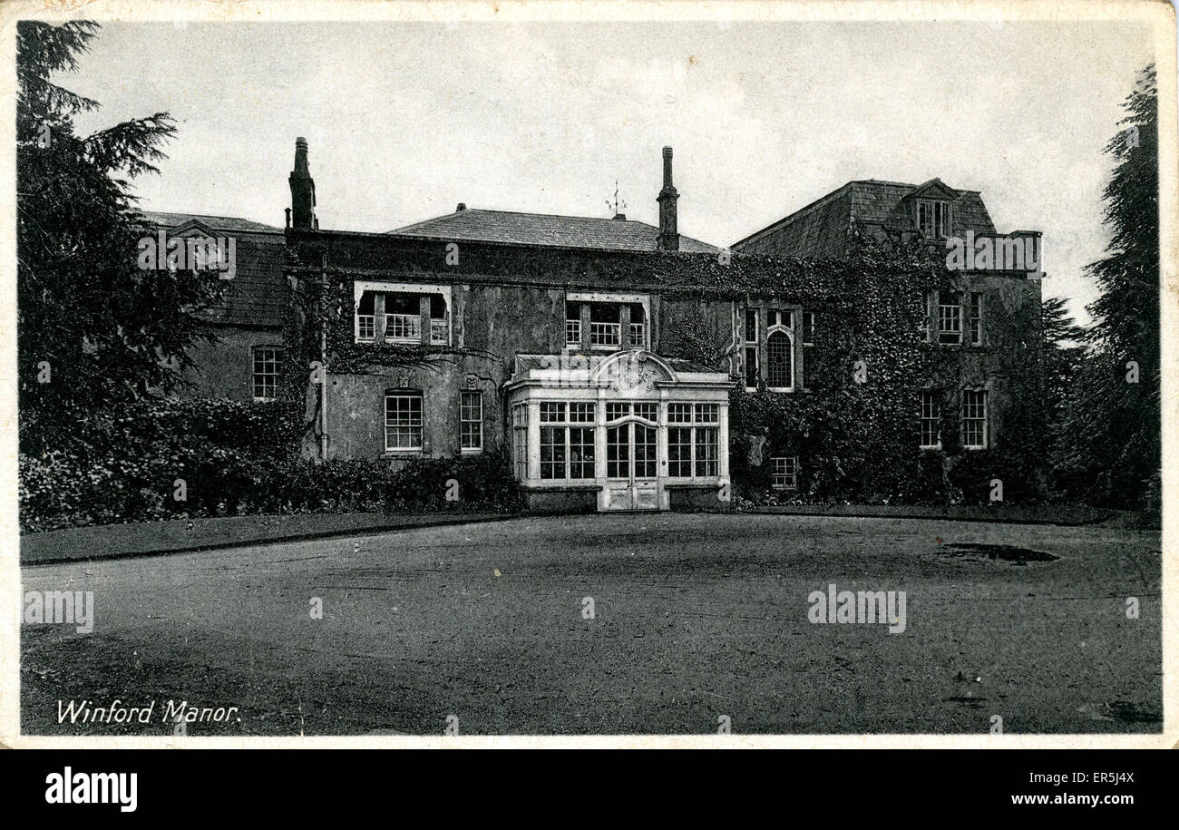 Winford Manor, Winford, Bristol, cerca Chew Magna, Somerset, Inglaterra. 1910s Foto de stock