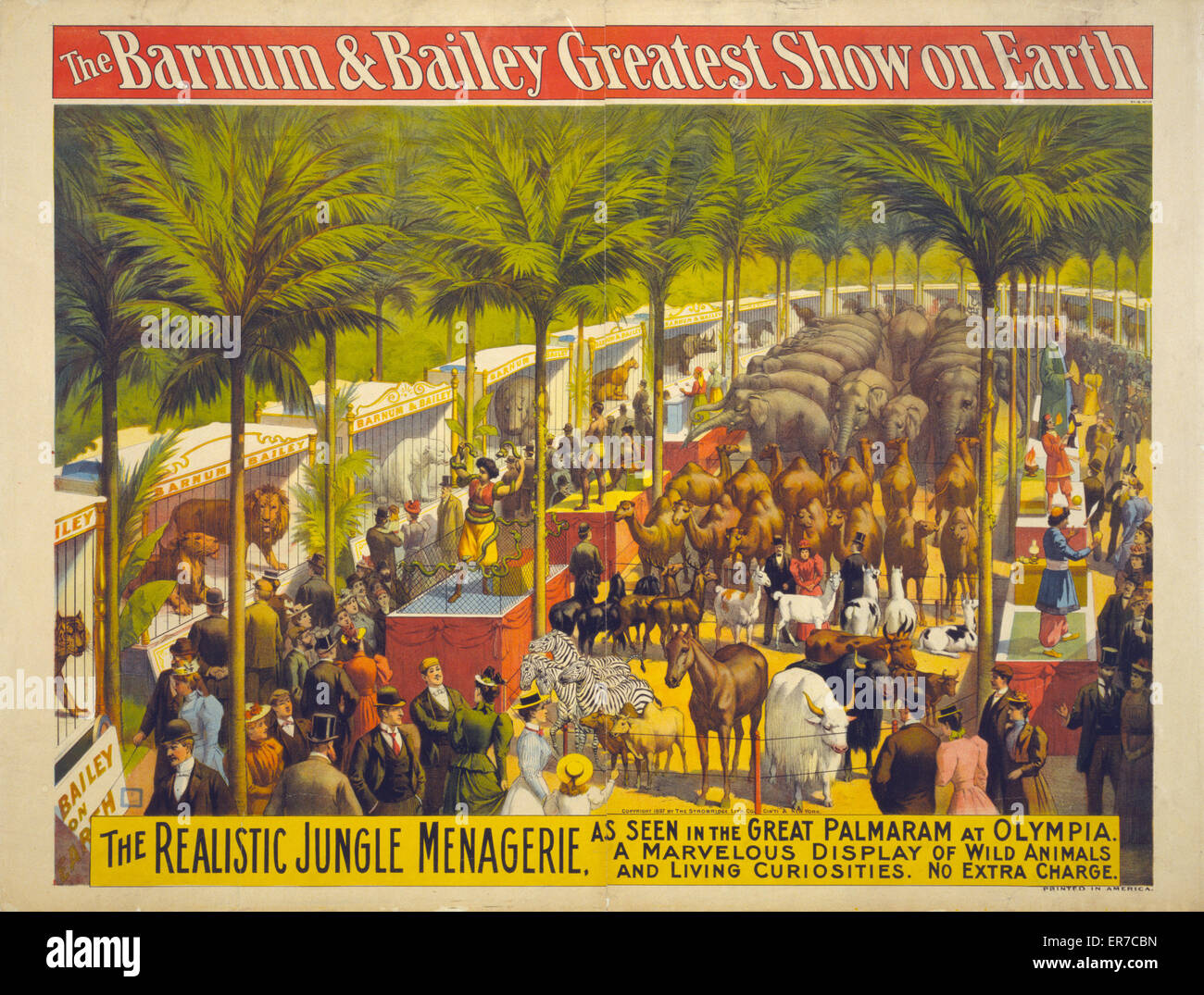 El mejor espectáculo de Barnum & Bailey en la Tierra - el realista j Foto de stock