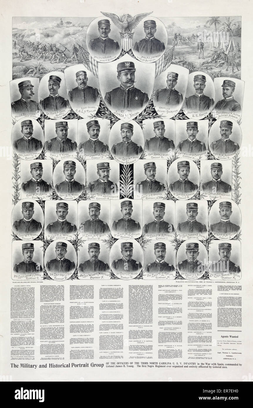 El grupo de retratos militares e históricos Foto de stock