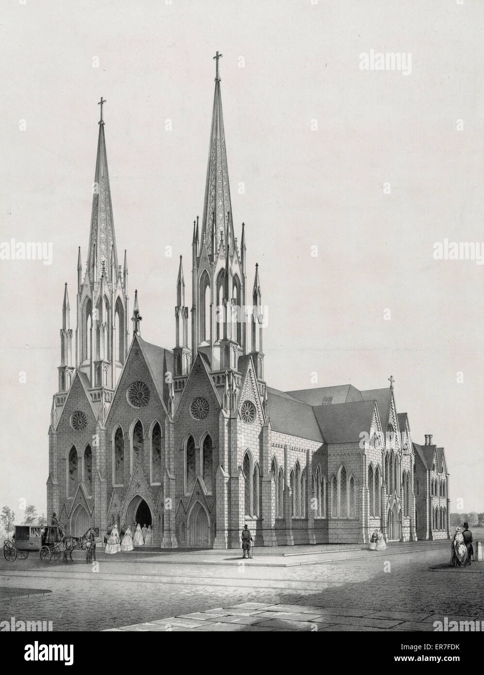 El calvario Iglesia fue erigida 1846-7 Foto de stock