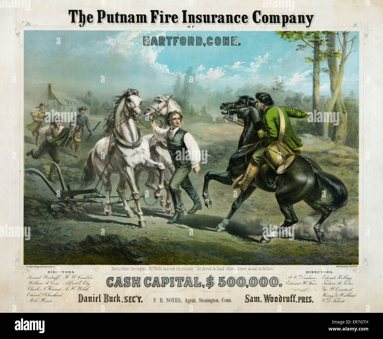 El Putnam Fire Insurance Company, de Hartford, Conn. Foto de stock