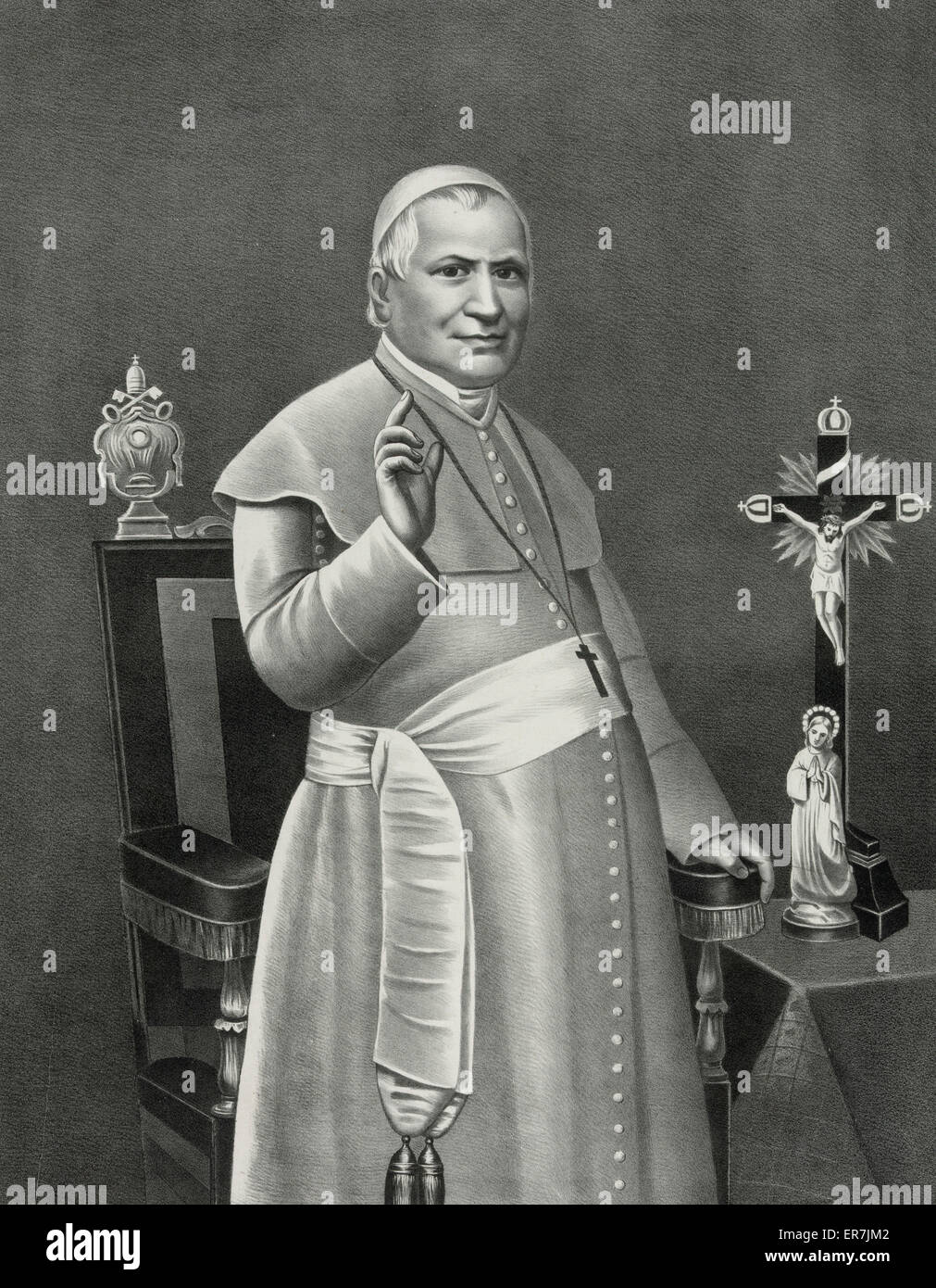 Pío IX. Foto de stock