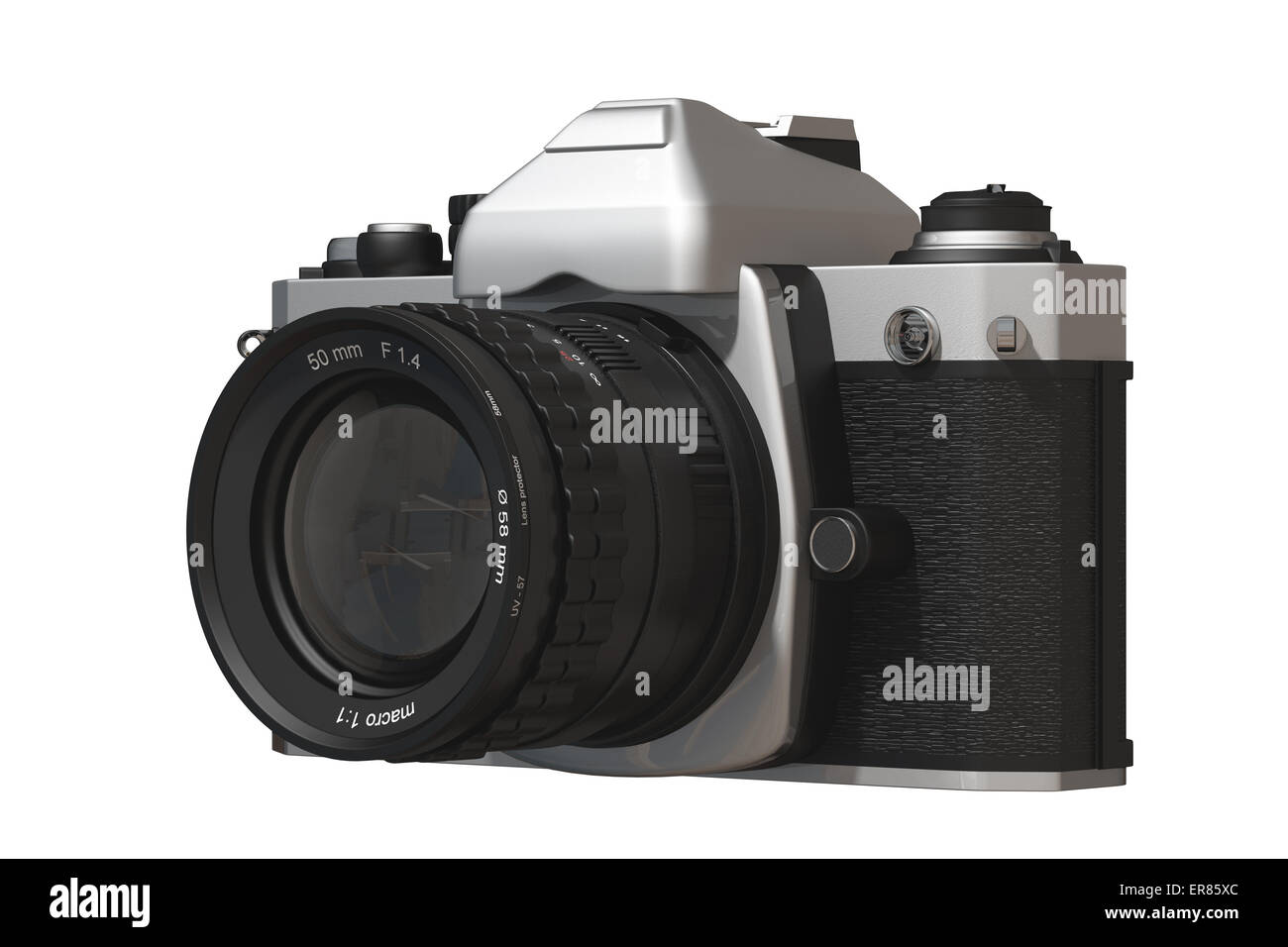 Representación 3D de una cámara analógica reflex Fotografía de stock - Alamy