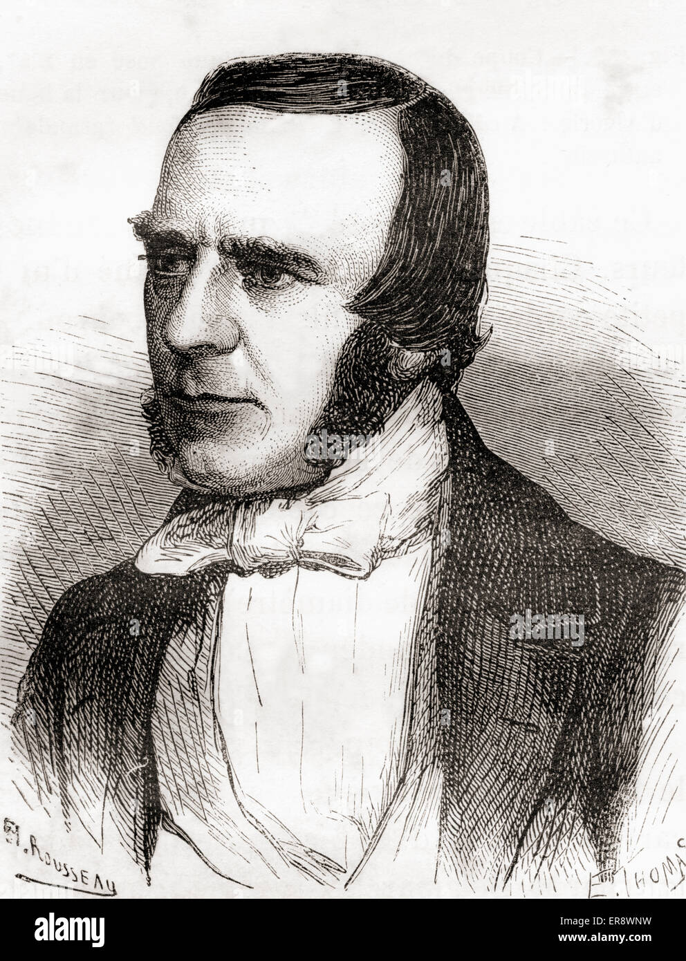 John Watkins Brett, 1805-1863. Inglés ingeniero de telégrafos. Foto de stock