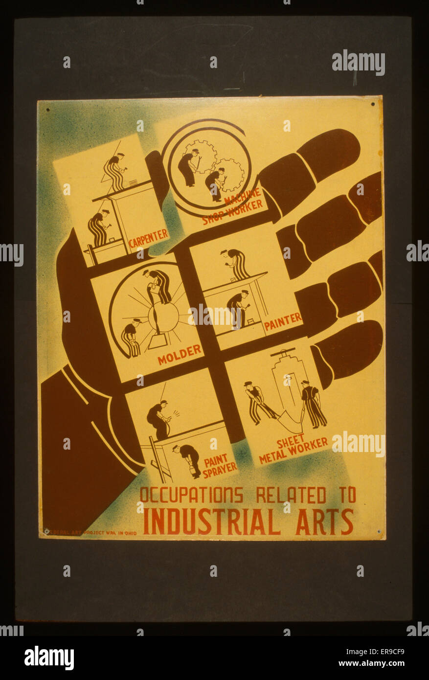 Ocupaciones relacionadas con artes industriales Foto de stock