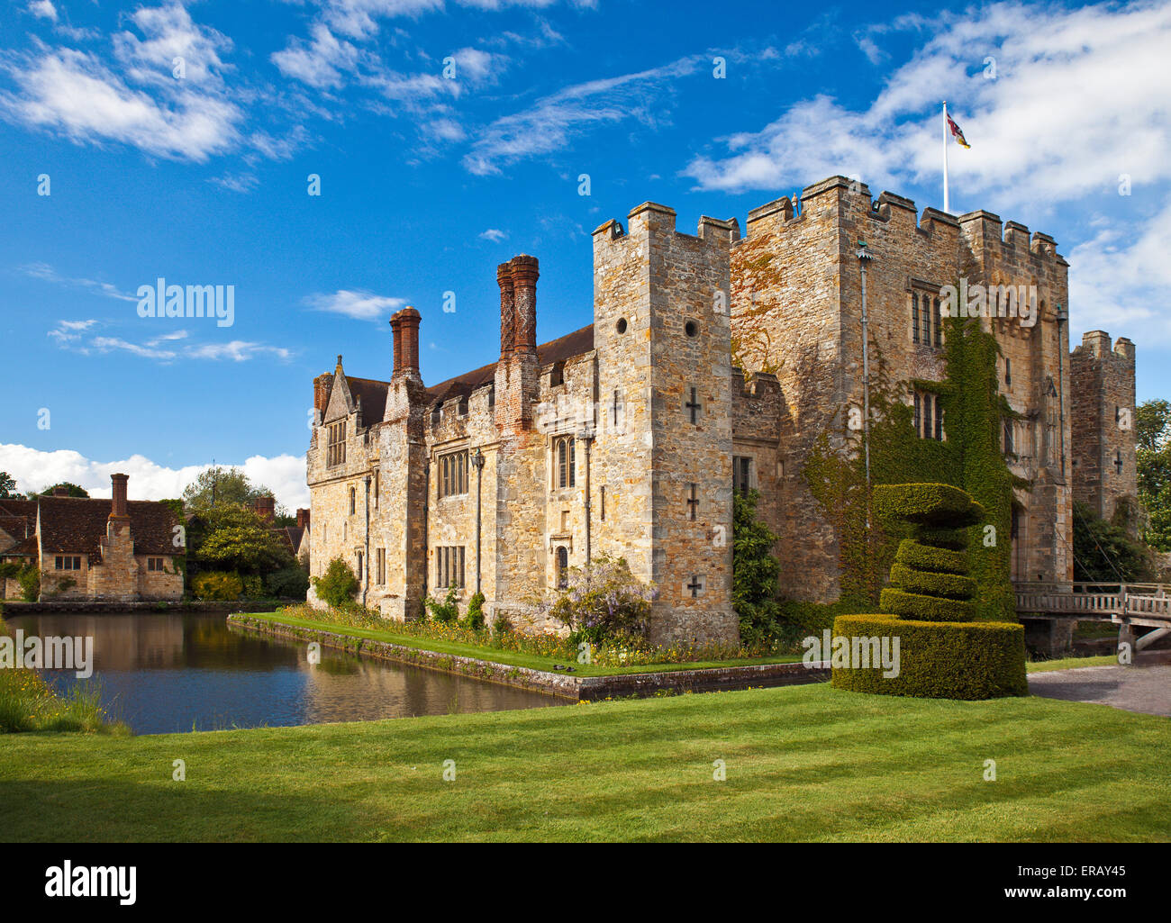 El castillo de Hever, Kent. Foto de stock