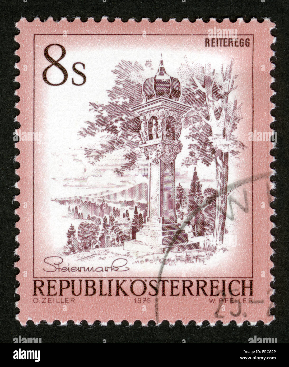 Reiteregg, Estiria, sello, Austria, 1976 Foto de stock
