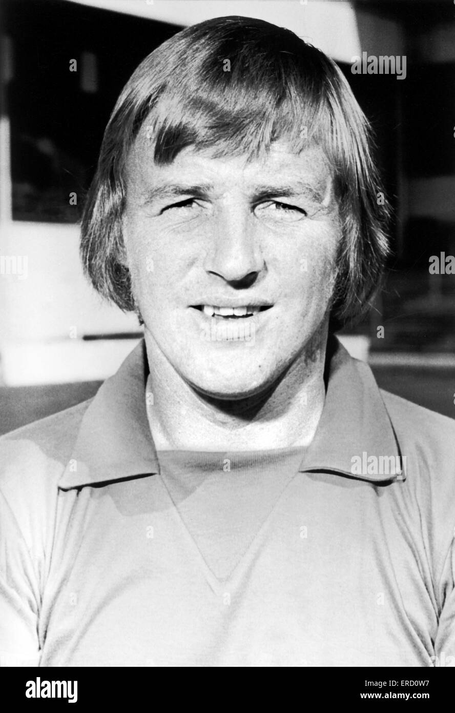 Derby County portero Colin Boulton. De agosto de 1975. Foto de stock