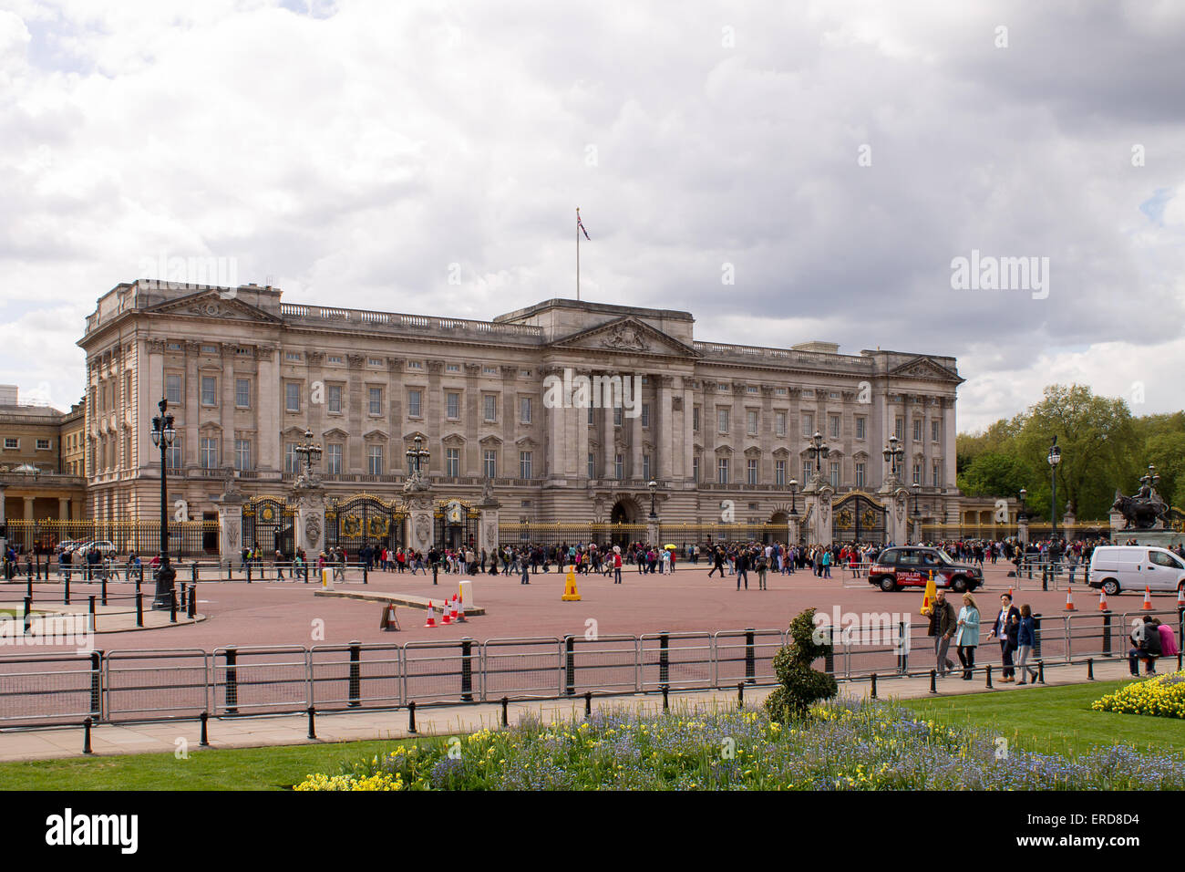 El Palacio de Buckingham, la residencia londinense de la monarca del Reino Unido. Londres, Reino Unido. Foto de stock