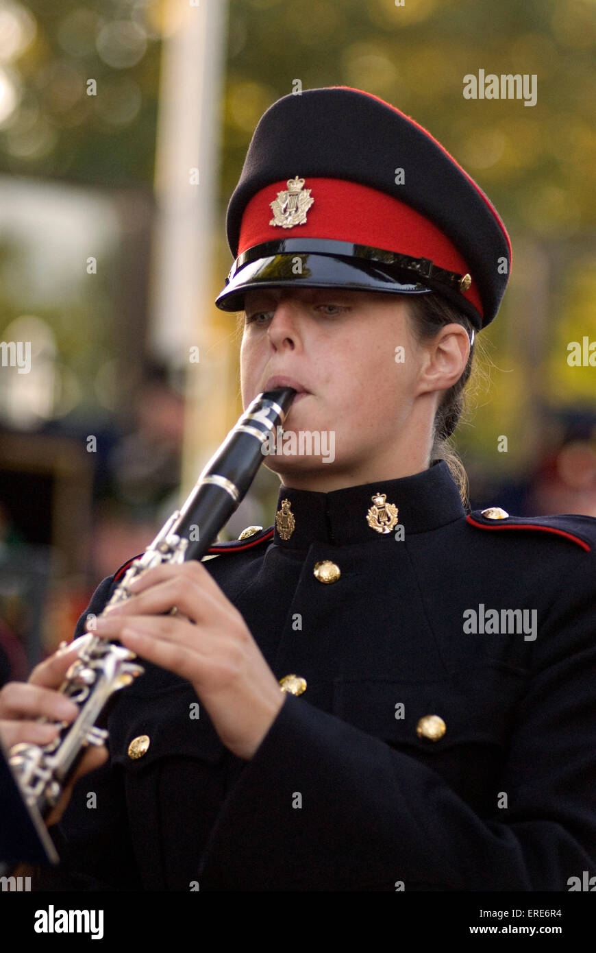 Real Academia Militar de música - Concierto en el parque, el personal  militar tocando el clarinete a Kneller Hall, Twickenham Fotografía de stock  - Alamy