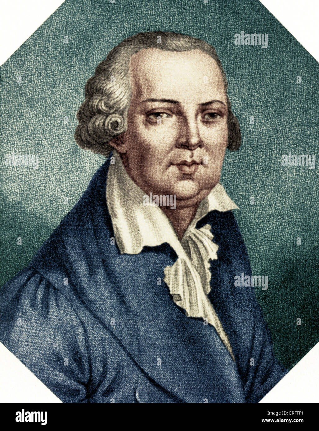 Domenico Cimarosa, - retrato. Compositor italiano el 17 de diciembre de 1749- 11 de enero de 1801. Foto de stock