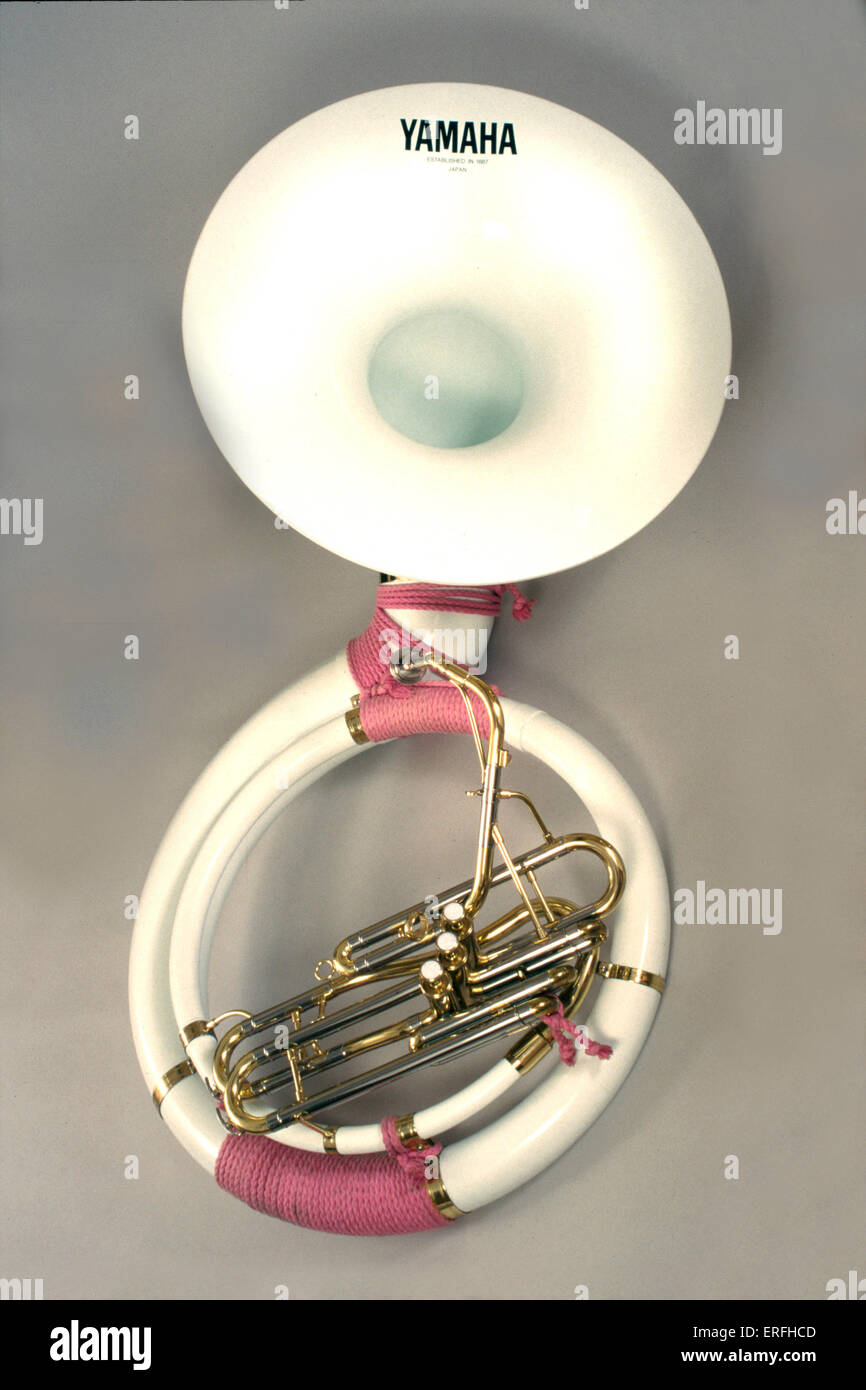 Sousaphone instrumento de latón de la tuba tipo Fotografía de stock
