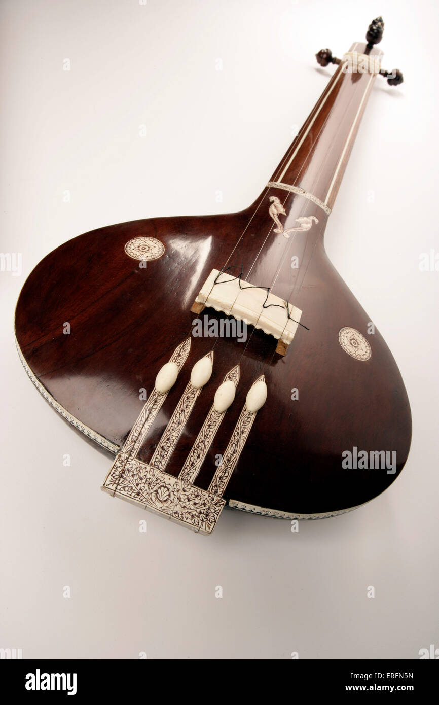 Tanpura - drone instrumento utilizado en la música raga india Fotografía de  stock - Alamy