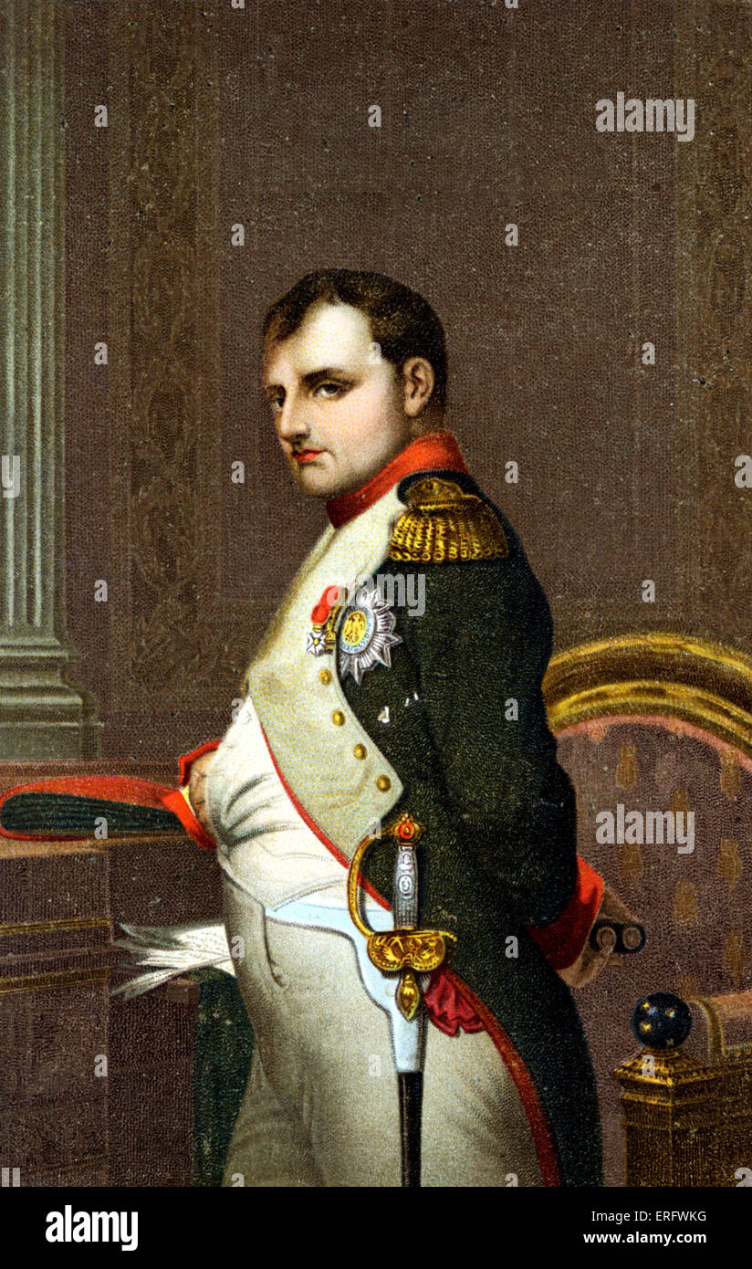 Napoleón I por Paul Delaroche, Retrato Foto de stock