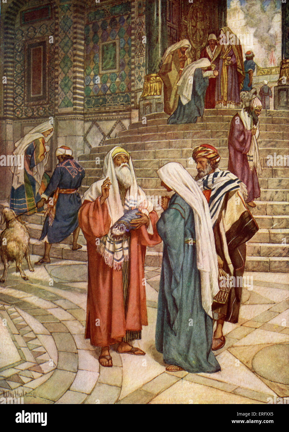 Simeón el justo la presentación de Jesús en el templo. Simeón