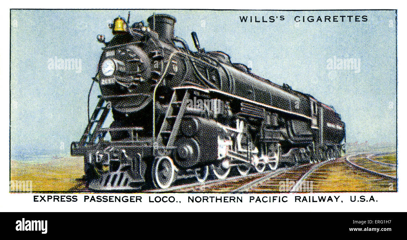 Locomotora De American Express 1930 En La Locomotora De