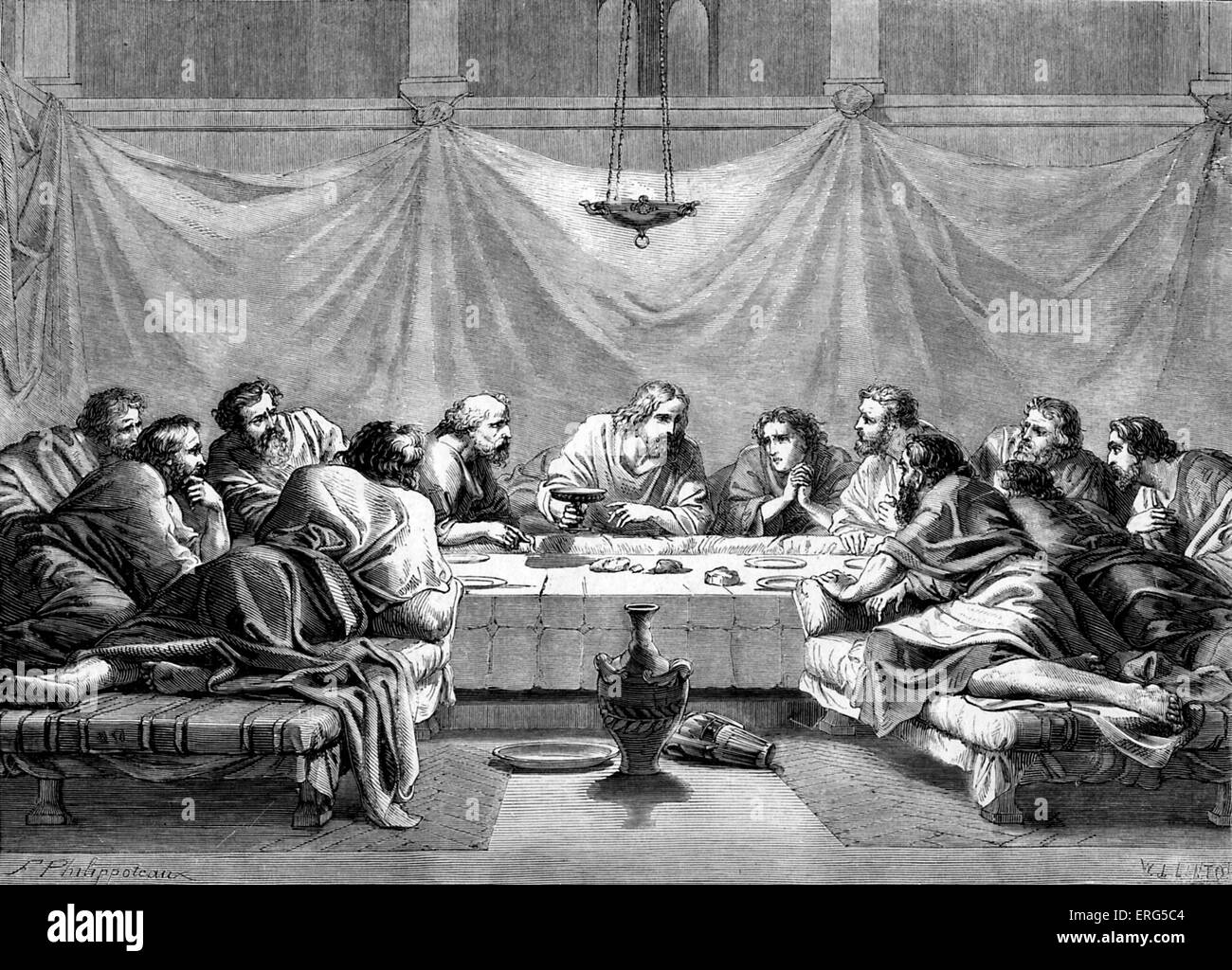 última copa de cristo Imágenes de stock en blanco y negro Alamy