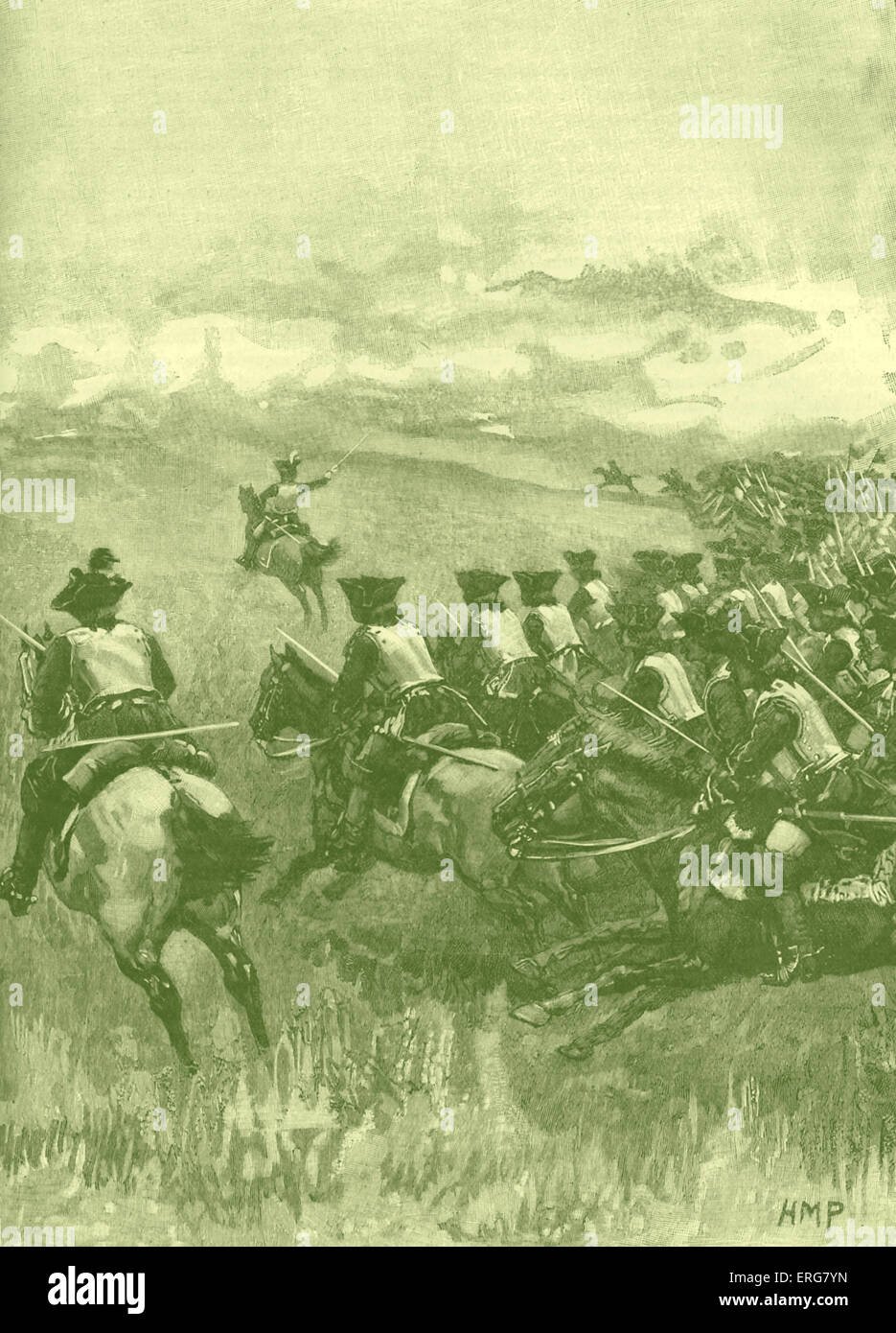 Batalla de Blenheim cargo de Marlborough, el caballo, el 13 de agosto