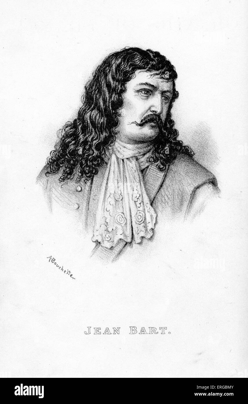 Jean Bart, retrato. Marinero flamencas, sirvió a la corona francesa como comandante naval y privateer. JB: El 21 de octubre de 1651 - 27 de Abril de Foto de stock