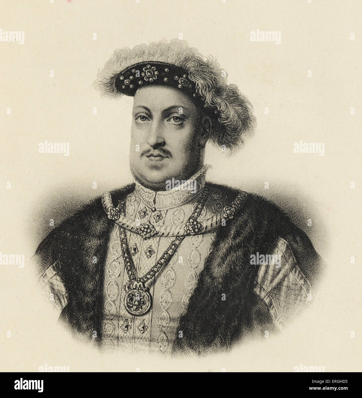 Henry VIII. Rey de Inglaterra 1491-1547 Foto de stock