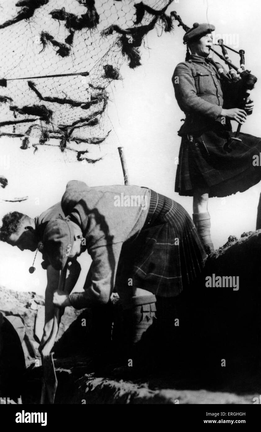 Gaita escocesa gaita Imágenes de stock en blanco y negro - Alamy