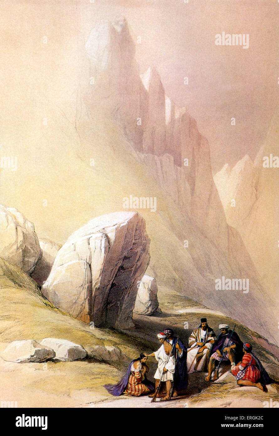 Roca de Moisés, Wady el lejía, Monte Horeb, de Roca de Moisés, Wady el lejía, Monte Horeb, de