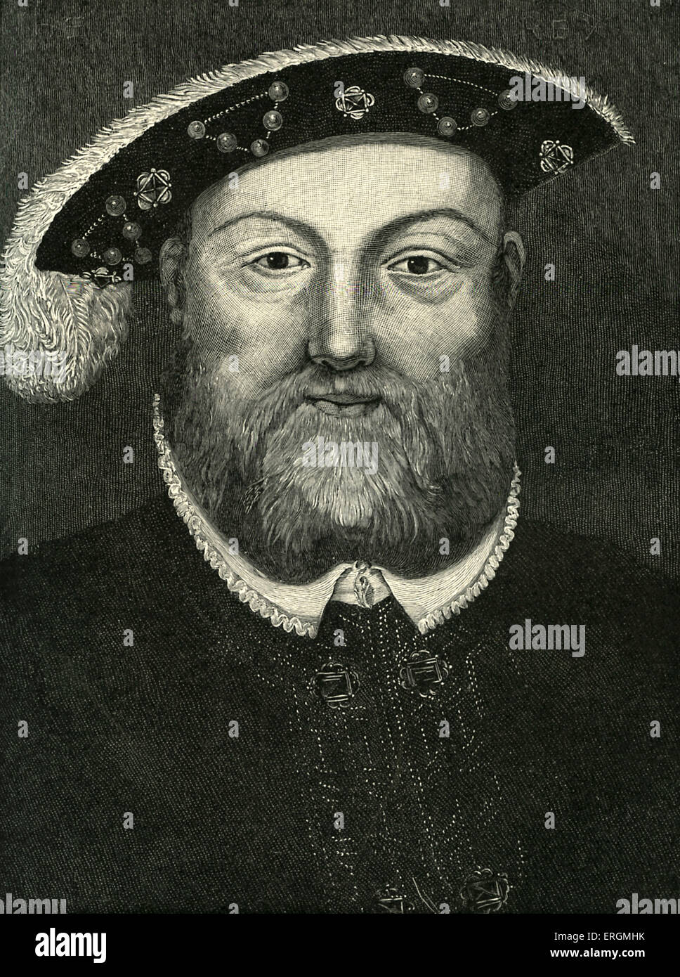 Henry VIII (1491 - 1547) - El Rey de Inglaterra (1509-1547). Foto de stock