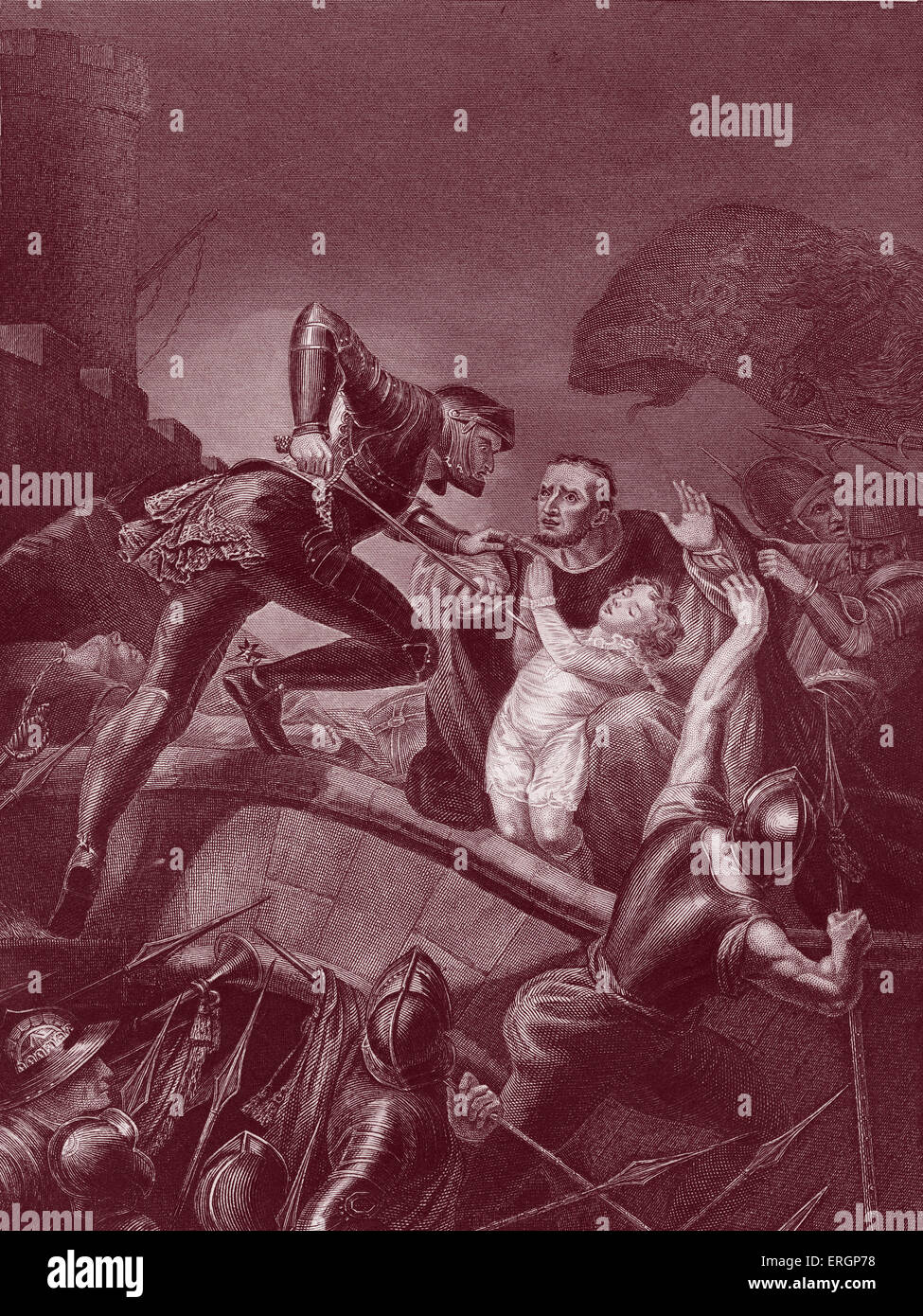 El asesinato del duque de Rutland. Edmund, Conde de Rutland murió