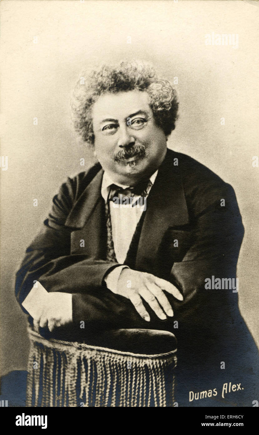 Alexandre Dumas (1802-1870) Escritor francés Foto de stock