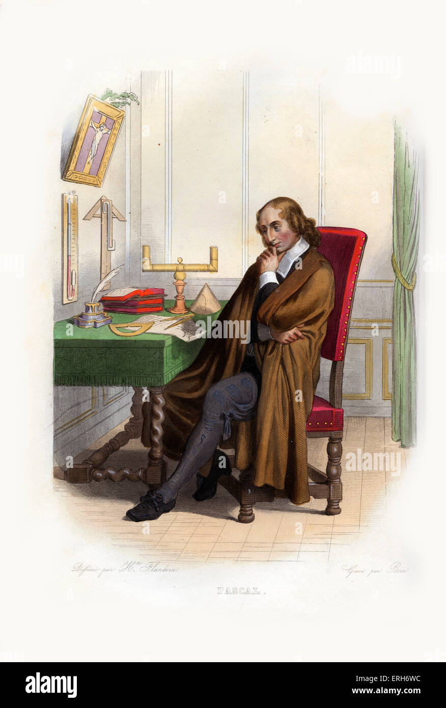 Blaise pascal 1623 1662 french mathematician fotografías e imágenes de ...