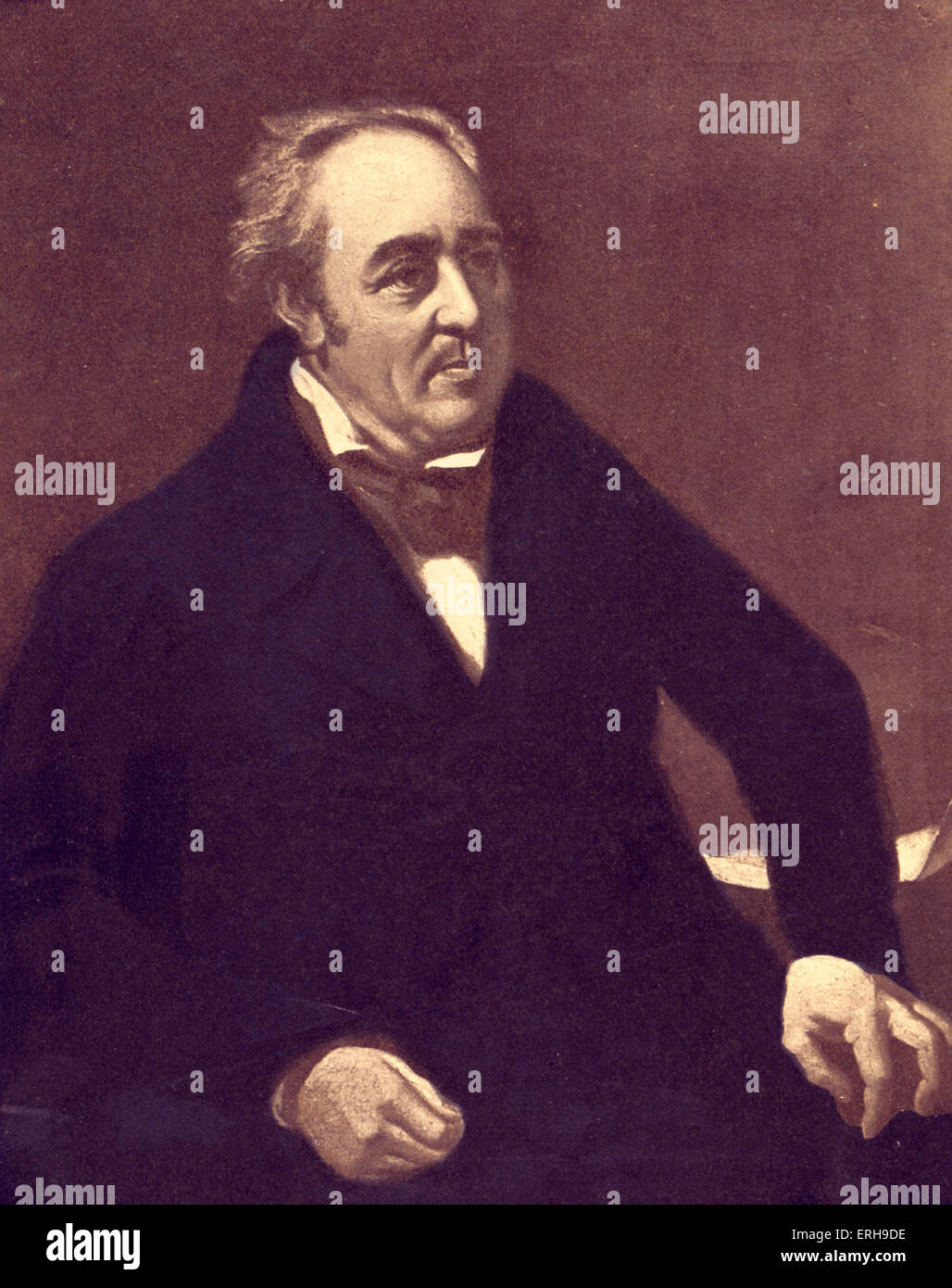 Walter Savage Landor - retrato. Escritor y poeta inglés. 30 de enero de 1775 - 17 de septiembre de 1864. Foto de stock