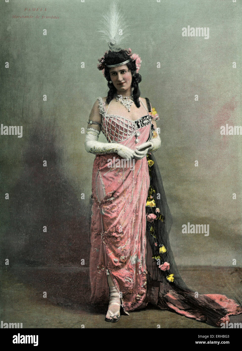 Pamela - Reproducción por Victorien Sardou realizado en el teatro du Vaudeville, París, primavera de 1898. Miss Marcial como Mme Tallien. VS: el dramaturgo francés (1831-1908). Foto de stock