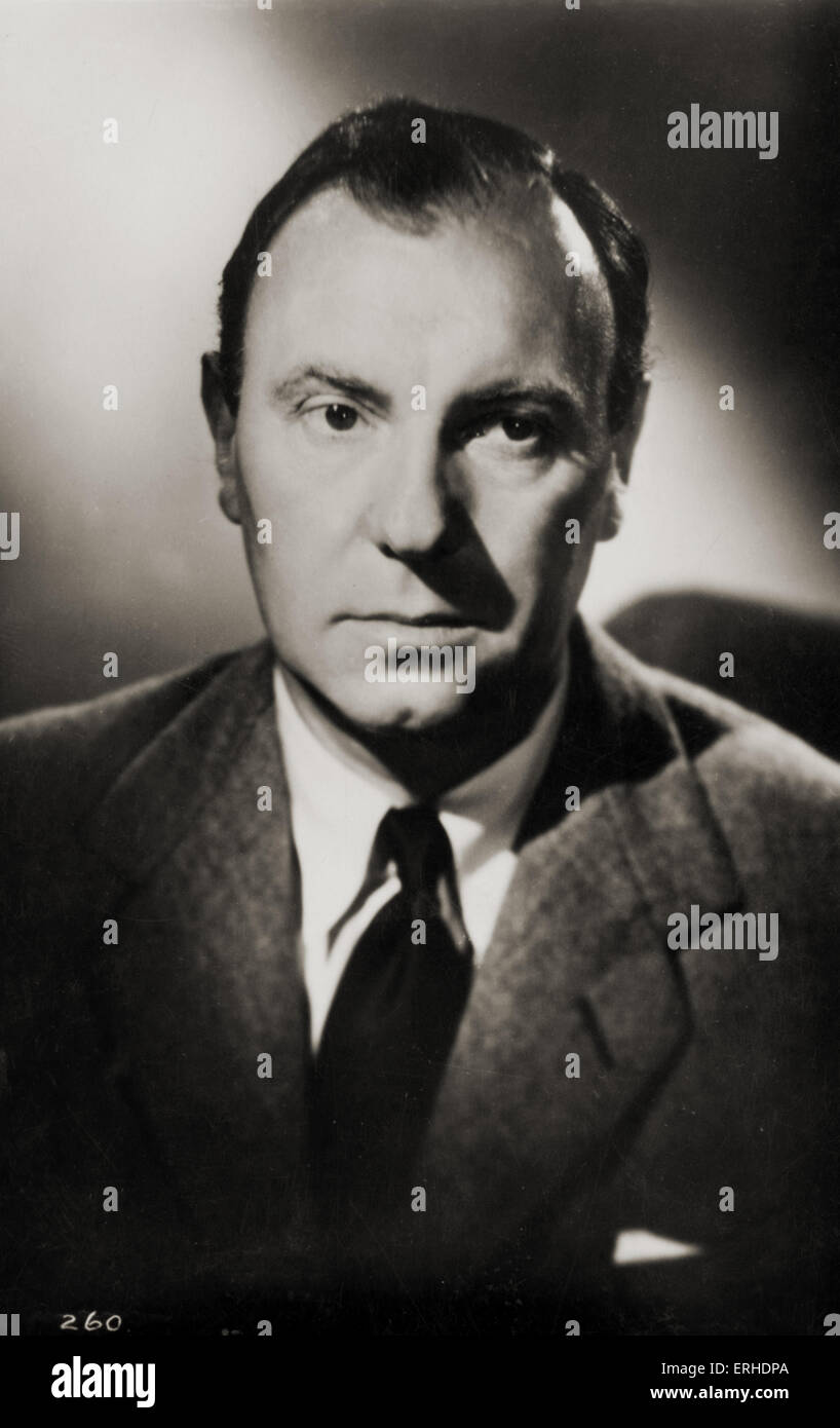 Ralph Richardson, retrato. El actor inglés, 1902 - 1983 Foto de stock